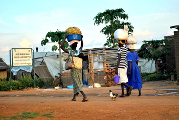 صورة مأخوذة من مخيم بورلي للأجئين الجنوب سودانيين بشمال يوغندا_راديو تمازج