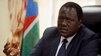 Photo: Minister of Petroleum of the Republic of South Sudan,Ambassador Ezekiel Lol Gatkuoth (Reuters)