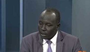 Photo: South Sudan human righters commissioner Beny Gideon
