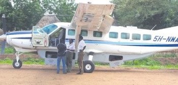 Grand Caravan on the Pagak airstrip. PHOTO| JOHN FOX