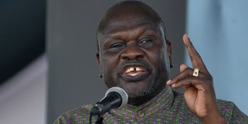 South Sudanese opposition leader Riek Machar gives a speech at the John Garang Mausoleum in Juba, October 31 2018. Picture: REUTERS/JOK SOLOMUN
