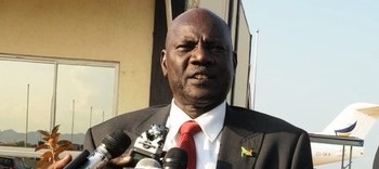 File photo: South Sudan Information Minister, Michael Makuei Lueth.