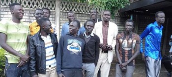 South Sudanese students occupy embassy in Harare in protest against unpaid arrears on Tuesday, 18 June 2019.