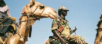 Militiamen in Darfur (file photo)