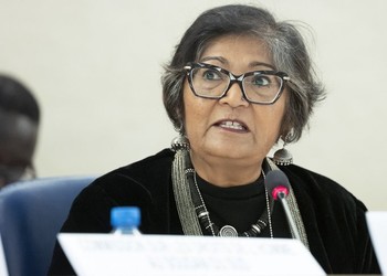 Yasmin Sooka, chair of the Commission on Human Rights in South Sudan. (Photo UN)