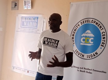 Sebit Martin, Executive Director Community Development Centre (CDC) in Yei. [Photo: Radio Tamazuj]