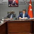 Photo: South Sudan Minister of Finance Stephen Dhieu Dau and Turkey's Economy Minister Nihat Zeybekci sign a cooperation deal in Ankara, Turkey on April 26, 2017