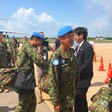 File photo: The final group of Japan's Ground Self-Defence Force troops prepare to board a plane as they leave from Juba, Thursday, May 25, 2017. (Radio Tamazuj)
