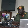 File photo: Santo Domic speaks to reporters in Juba on June 14, 2017. (Radio Tamazuj)