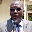 File photo: Minister Stephen Dhieu Dau speaks to the press in Juba. (Gurtong)