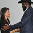 File photo: US Ambassador to the United Nations Nikki Haley meets President Kiir in Juba. (Radio Tamazuj)