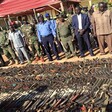 Assorted arms collected during a past disarmament exercise in South Sudan [File photo]