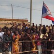 A section of football spectators at the Kuajok Freedom Square in Warrap State on 01 December 2022. [Photo: Radio Tamazuj]