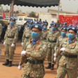 Vietnamese peacekeepers parading before receiving UN medals for their medical services in and around Bentiu in 2022. ( UNMISS photo)