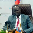 Finance Minister Bak Barnaba Chol addressing a press conference at his office on Monday evening. (Photo: Radio Tamazuj)