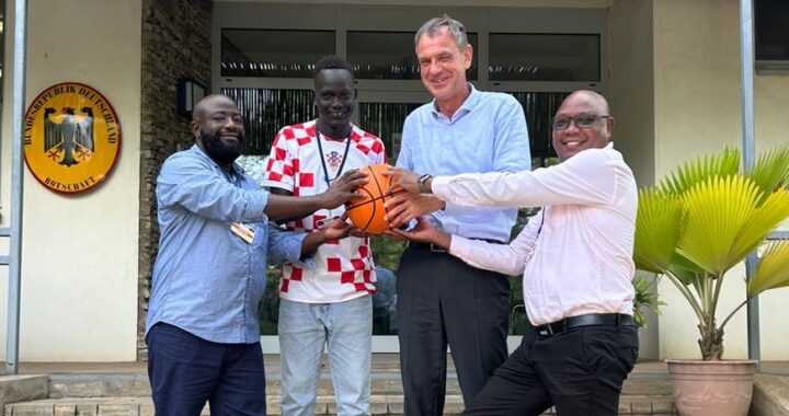 German Embassy invests in youth with new basketball court in Juba